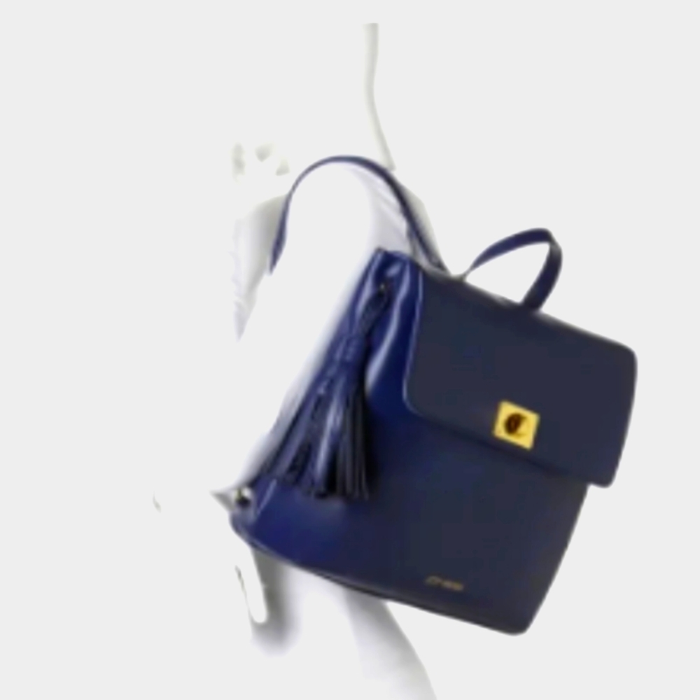 JOY & IMAN  Leather w/ Gold Hardware Backpack with RFID Protect
